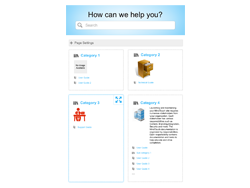 Mockup: detailed Category page on a tablet