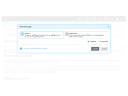 New Framework: only pages that can exist under a Topic are available